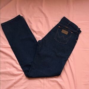 Wrangler Dark Blue Straight Jeans